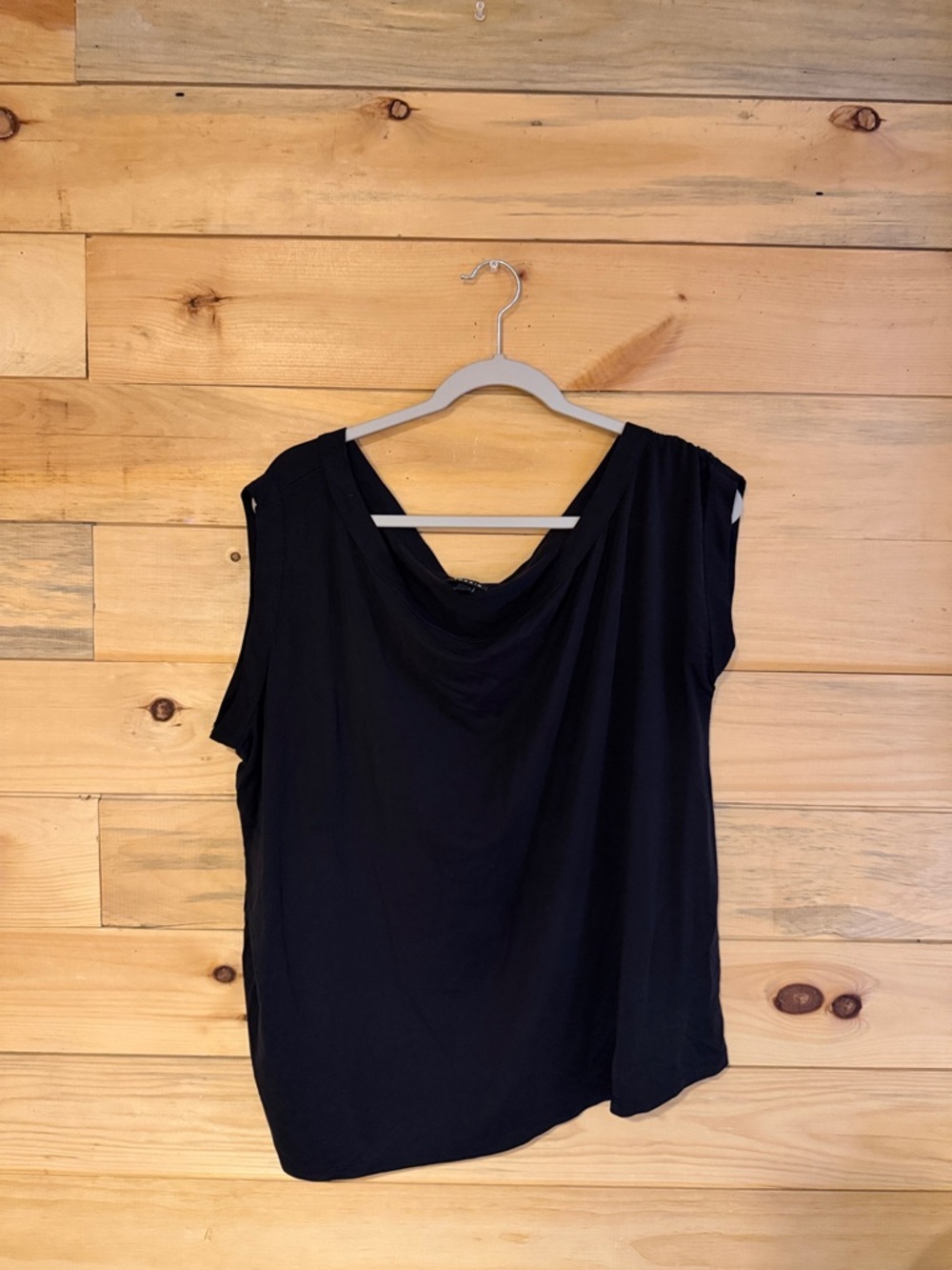 torrid Black Sleeveless Cowl Neck Tunic Top